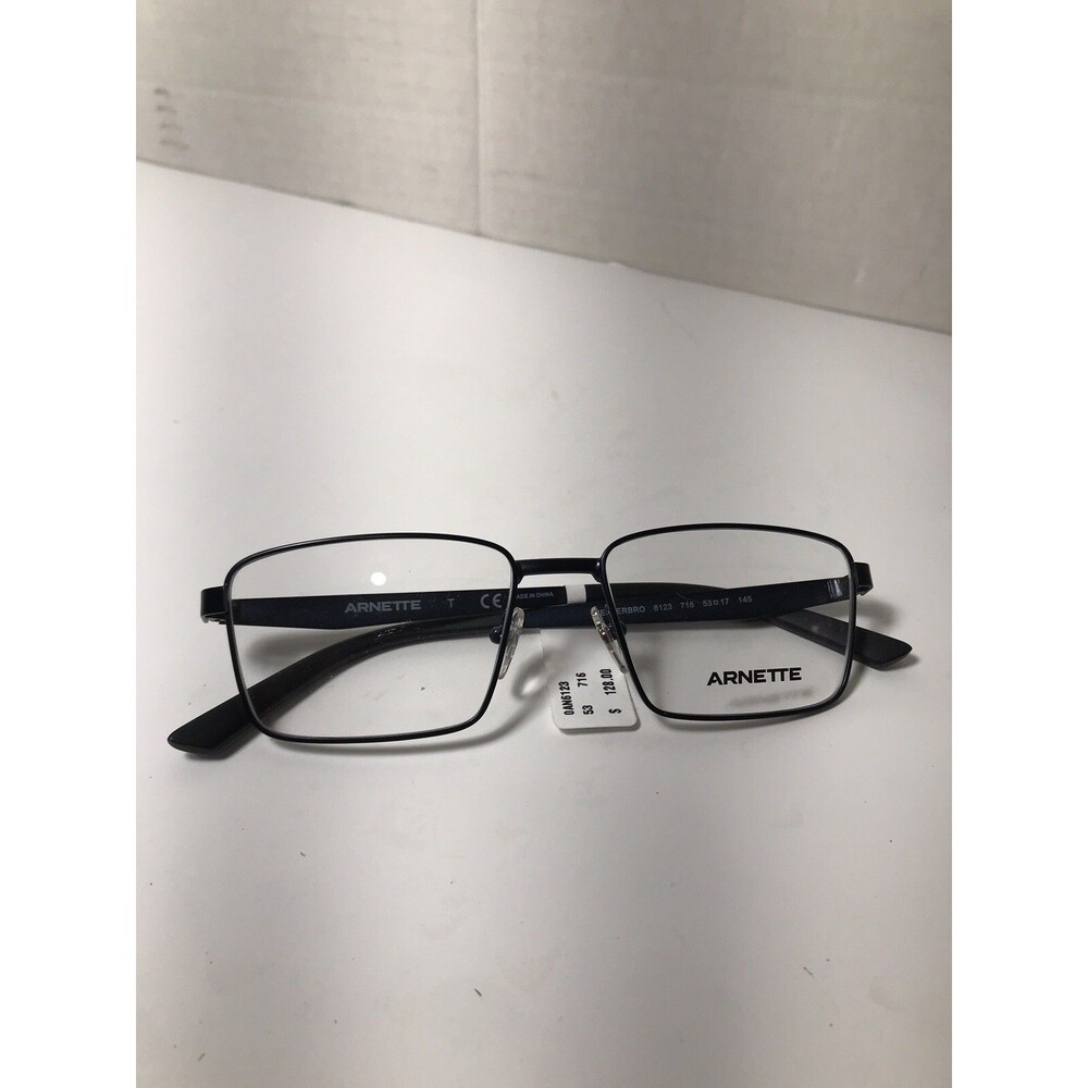 Arnette Vesterbro 6123 716 53-17-145 Mens Blue Transparent Full Rim Eyeglasses
